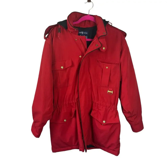 Vintage Ralph Lauren Red Ski Jacket Small - Picture 1 of 14